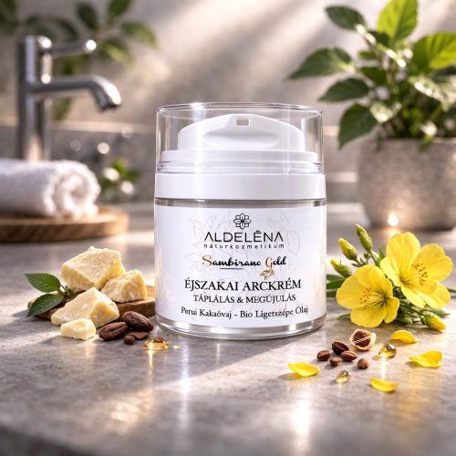 Éjszakai Hidratáló Arckrém (50 ml) - Aldeléna x Sambirano Gold