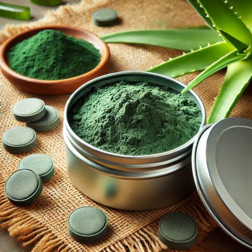 Spirulina-Aloe Vera Agyag Maszk